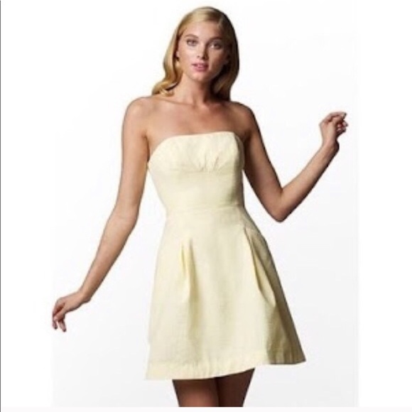 Lilly Pulitzer Seersucker Strapless Dress - Picture 1 of 4